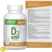 Benemax Vitamin D3 2500 IU For Healthy Bones Teeth and Helps Prevent Vitamin D Deficiency Plant Based & Vegan 60 Day Supply - Buy Online on GoSupps.com