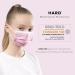 HARD 50-Pack Disposable Face Masks - Small Size Raspberry Pink | Made in Germany | CE Certified | Triple Layer Filtration | Elastic Earloops | Breathable | Type IIR - 99.78% Filtration - Buy Online on GoSupps.com