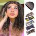 Lady Hanne Braided Twist Headband Wig | Shoulder Length T1B27 Afro Curly Synthetic Fiber Wig for Black Women - Buy Online on GoSupps.com