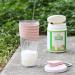 OUOUMUF Protein Shaker 700ml - BPA-Free Durable & Odor-Neutral Cup for Creamy Fitness Shakes - Modern Transparent Pink Design - Buy Online on GoSupps.com