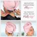 Curly Hair Towel Set for Women and Girls - Perfect Haircare Turban + 2 Small Towels in Pink - Buy Online on GoSupps.com