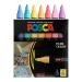 7 Pastel Posca Paint Markers, 5M Medium Posca Markers with Reversible Tips, Posca Marker Set of Acrylic Paint Pens | Posca Pens for Art Supplies, Fabric Paint, Fabric Markers, Paint Pen, Art Markers Multicolor Single Item