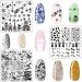 Budoci 12-Pcs Nail Stamping Kit | Nail Plates Set with Double Head Stamper & Scraper | Blue Nail Plate Storage Organizer | International Shipping Available - Buy Online on GoSupps.com