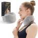 Neck Brace -Foam Cervical Collar - Soft Neck Support Relieves Pain & Pressure in Spine - Wraps Aligns Stabilizes Vertebrae - Can Be Used During Sleep (Comfort Gray Medium)
