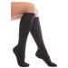 Knee high socks with cotton 64 percent/compression stockings/unisex with compression 13-15 mmHg Black X-Large XL