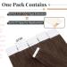Elailite Tape Extensions - Invisible Real Human Hair - 20pcs 60cm #04 Mittel Braun - Premium Quality Hair Extensions for Seamless Volume - Buy Online on GoSupps.com