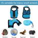 2 Pieces Guinea Pig Clothes Baby Ferret Rats Hamster Soft Mesh Harness Leash Vest Set with Bell for Guinea Pigs Hamster Ferret Rabbit Chinchilla and Similar Small Animals Small Blue Black - Buy Online on GoSupps.com