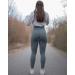 TomTiger Women's High Waisted Yoga Pants | Butt Lifting Tummy Control Leggings - Medium, Eucalyptus - Buy Online on GoSupps.com