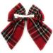 YUPs Tartan bow knot hair clips Plaid fashion accessories Festive hairpins Handmade bow knot clip for Girls and Women (Red 2) - Buy Online on GoSupps.com