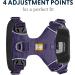 Luffwear Front Range Dog Harness - Reflective Padded Anti-Escape - Purple Sage - Large/X-Large - International Shipping Available - Buy Online on GoSupps.com