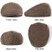 2Pack Adjustable Newsboy Hats for Men - Black/Brown Tweed Ivy Caps - Large/X-Large - Buy Online on GoSupps.com