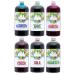 Rainbow Slush Sirop sans AZO | Bouteille de 6 x 1 litre | Concentr pour machine glace machines gla ons boissons 1:5 1:20 (6 m langes) 6 x m lang s