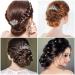 Boao 56-Piece Wedding Bridal Hair Accessories Set - Crystal Pearl Comb, Rhinestone Hair Pins, U-shaped Clips - White - Ideal for Bride Bridesmaid - Buy Online on GoSupps.com