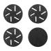 4 grinding heads accessories for special electrical corneal grinders foot care replacement grinding heads grinding heads accessories for footfish pedicure tools black