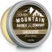 Beard Balm Sandalwood Blend - Rocky Mountain Barber with Nutrient Rich Bees Wax Jojoba Shea Butter Coconut Oil Contains Real Sandalwood Essential Oil