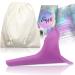 EasyPee women's urinal for on the go: The original urinal for women - Urinella standing pee-taker with fair trade organic bag (peeing aid)