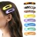 8 Pcs Flat Hair Clips Metal Claw Clips for Thick Hair Fashion Small Hair Clips Flat Hair Claw Clips for Bangs and Updos Women Hair Accessories