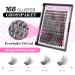 Calailis 168 PCS DIY Cluster Eyelashes - D Curl Individual Extensions for Volume Lashes | At-Home Eyelash Extension Kit - Buy Online on GoSupps.com
