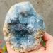 1pc Natural Celestite geode Quartz Cluster Crystal Stone Home Decorated Stones Sphere PEIQIYIN Stone Mineral Specimen