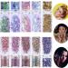 10 Colors Holographic Makeup Glitter Set - Chunky Face & Body Gel for Raves & Festivals - Buy Online on GoSupps.com
