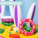 JOYIN Inflatable Bunny Rabbit Ears Ring Toss Game - 2 Sets with 12 Rings | Indoor & Outdoor Easter Party Supplies - Buy Online on GoSupps.com