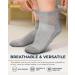 Diabetic Ankle Socks with Grips 6 Pairs | Non-Slip Non-Binding Design for Men & Women - Medium - Buy Online on GoSupps.com