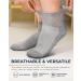 Diabetic Ankle Socks with Grips | Non-Slip 1/4 Length Wide Non Binding Socks | 6 Pairs for Men & Women - Buy Online on GoSupps.com
