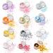 AOOWU Chunky Glitter 12 Colors 3D Nail Art Sequins - Festival & Holographic Cosmetic Glitter for Nail, Face, Body & DIY Art - Buy Online on GoSupps.com