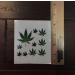 5 Sheet One Bud Marijuana Leaf Temporary Tattoo Set - Weed Art Designs - Buy Online on GoSupps.com