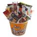 Movie Night Gift Basket: Snack Attack - Large Reusable Popcorn Bowl: Munchies Chocolate Nuts and More