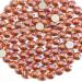 Beadsland 1440 pieces flat back rhinestones nail crystals rhinestones for nails amber ss3 (1.3-1.4mm) amber ss3/1440pcs