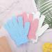 Buy SIBBA 6-Piece Bamboo Peeling Gloves - Body Exfoliating Washcloth for Spa Shower & Dead Skin - Available in White Blue & Pink - Buy Online on GoSupps.com