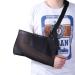 Arm Support Sling for Elbow Wrist Upper Arm Shoulder Injuries Lightweight Breathable Adjustable Arm Sling for Left or Right for Women and Men - Large Black