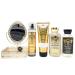 Bath and Body Work DIAMOND OF THE SEASON 4 Piece Deluxe Gift Set with a Tilting Vanity Mirror Tray - Full Size Gold