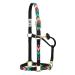 Weaver Leather Adjustable Patterned Nylon Horse Halter Average Horse Black/Multi Chevron