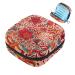 Storage bags for women's bandages bohemia style flower pattern portable menstrual performances panty lips tampons women's bandages storage holder for women school office multi-colored 02