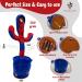Interactive Superhero Robot Spider Dancing Toy with 120 Songs | Talking Blue Cactus Toy for Boys & Girls | LED Lights & Funny Moves - Buy Online on GoSupps.com