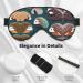 Buy SSIMOO Many Hedgehogs Soft Sleep Eye Mask | Female Breathable Eye Patch for Travel & Relaxation - Black - Buy Online on GoSupps.com