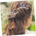 Angoily Bridal Hair Comb Tiara Hair Teasing Comb Hair Decor Accessory Pearl Tiara Wedding Hair Comb Bridal Headdress Golden Hair Accessories Western Style Rhinestones Bride - Buy Online on GoSupps.com