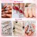 2700 Pcs Flat Back Pearls Kit - White AB & Beige AB Half Round Pearls Set with Pickup Tool for DIY Nail Art & Crafts - Buy Online on GoSupps.com