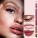 Kids Waterproof Lipstick Liner Set - Non-Marking Nude Color Lip & Eye Liner Pen Kit with Sparkly Gloss - 12 Shades - Buy Online on GoSupps.com