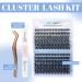 DIY Cluster Eyelash Extensions Kit | 240Pcs D Crul 8-16mm Individual Lashes with Bond & Seal | Wide Stem Soft | GEMERRY Lashes | 30D+40D-0.07D - Buy Online on GoSupps.com