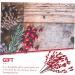 ABOOFAN 15 Pcs Simulation Red Berry Artificial Berries Stems Household Decor Home Decor Artifical Flower Arrangement Faux Berry Stems Plant Vase Fake Berry Stem Christmas Red Berries Iron - Buy Online on GoSupps.com