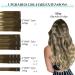 Doores Real Hair Clip In Extensions - Walnut Brown to Ash Brown & Bleach Blonde 55cm (22 inch) - 9 Pieces Remy Straight Thick Hair - Buy Online on GoSupps.com