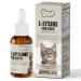 Lysine for Cats L-Lysine Liquid Drops for Cats Feline Upper Respiratory Sneezing Runny Nose Eye Function Immune Support for Kittens with Taurine Lutein and Vitamins Roast Chicken Flavor 50ML