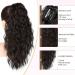 PORSMEER Ponytail Extension 18 Inch Claw Multi Layered Clip on Ponytail Extension for Women Long Curly Wavy Hair Extensions Natural Fluffy Synthetic Clip in Ponytail Hairpiece for Daily Use Black-brown - Buy Online on GoSupps.com