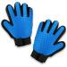 Pets First Deshedding Grooming Gloves for Dogs & Cats - Professional Pet Hair Remover & Cleaning Mitt - Buy Online on GoSupps.com