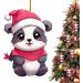 WOBBLO Panda Christmas Ornaments - Acrylic Car Accessories Panda Hanging - Cute Panda Interior Pendant for Christmas Tree Living Room Home Window Car Outdoor - Buy Online on GoSupps.com