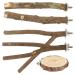 Bird Perch for Cage Bird Stand Toy Set Natural Wooden Parrot Stand Branch Paw Grinding Stick Bird Exercise Training Climbing Toys for Bird Cage Accessories Wooden 5PCS