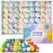 INTEYE 54 PCS Bulk Bath Bombs with Small Gift Bags, Bubble Bath Shower Salts for Women, Men & Kids, Relaxation and Stress Relief